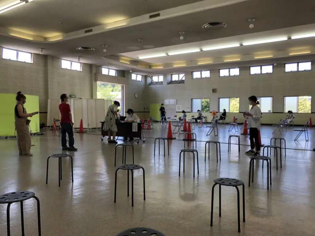 職域接種の様子